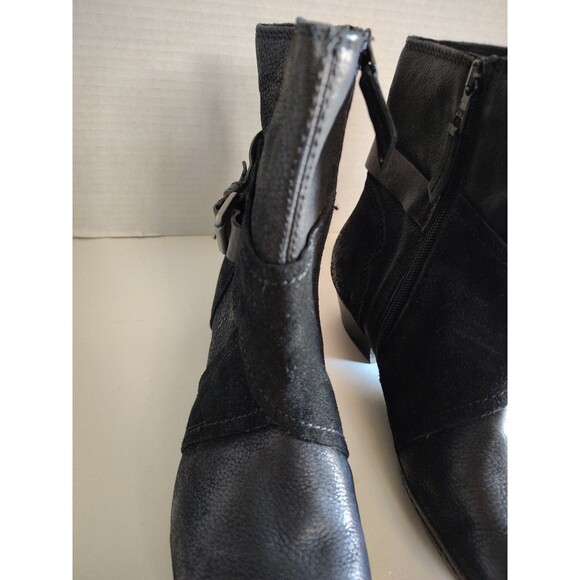 Miz Mooz Elwood Black Leather Suede Boot Size 39 US 8.5- 9 - Picture 4 of 16
